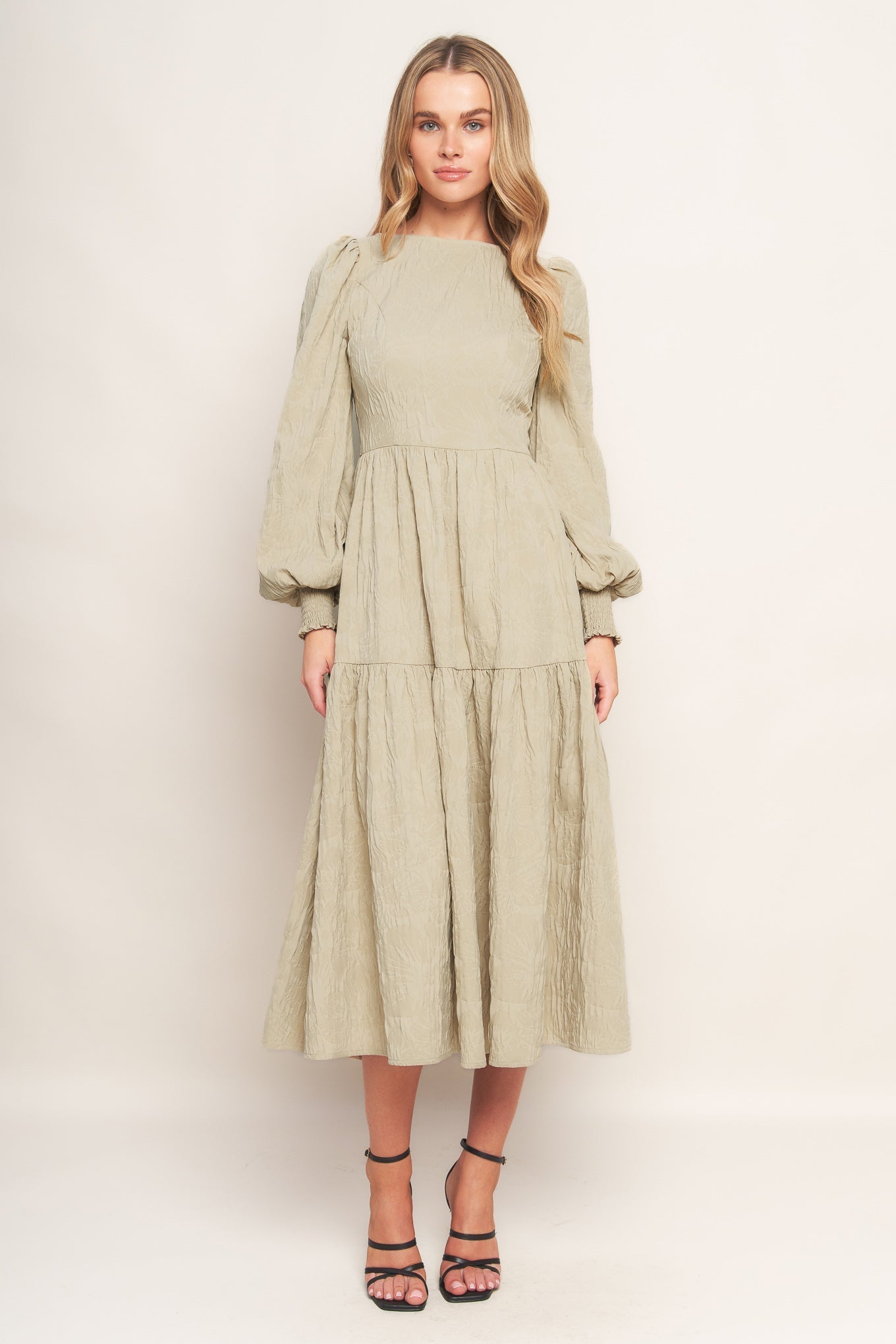 NEBULA NIGHTS WOVEN MIDI DRESS Flying Tomato